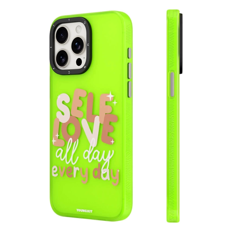 Apple iPhone 13 Kılıf Bethany Green Tasarımlı Youngkit Sweet Language Kapak