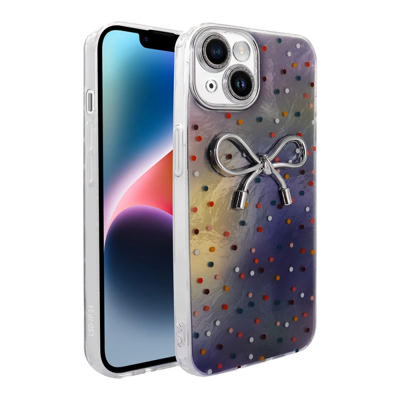 Apple iPhone 13 Kılıf Kamera Korumalı Figürlü Zore Ponti Silikon Kapak