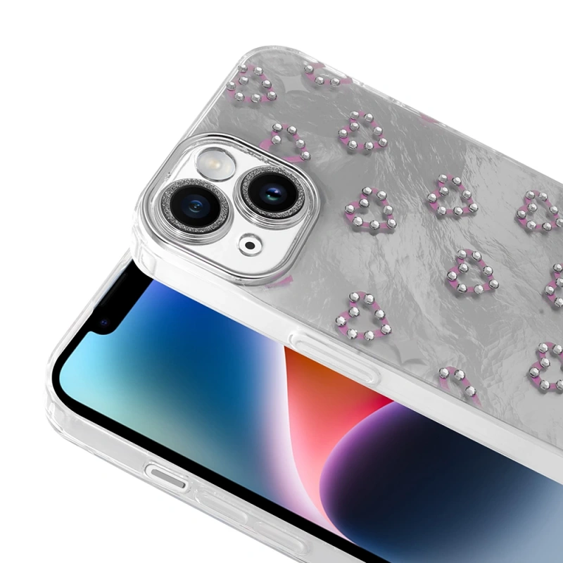 Apple iPhone 13 Kılıf Kamera Korumalı Figürlü Zore Ponti Silikon Kapak
