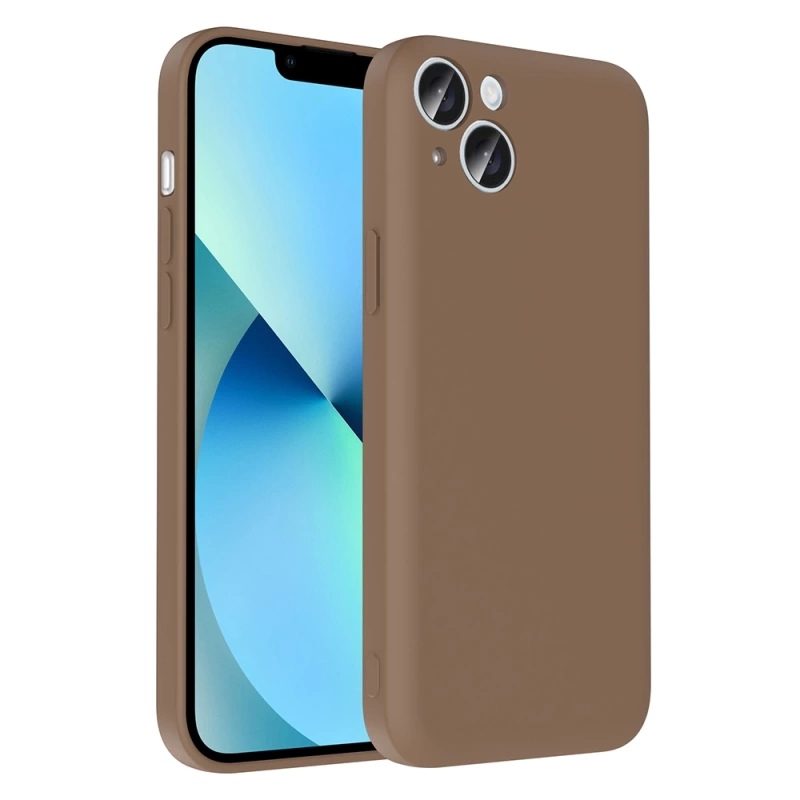 Apple iPhone 13 Kılıf Kamera Korumalı Kartlık Hazneli Zore Vitra Kapak