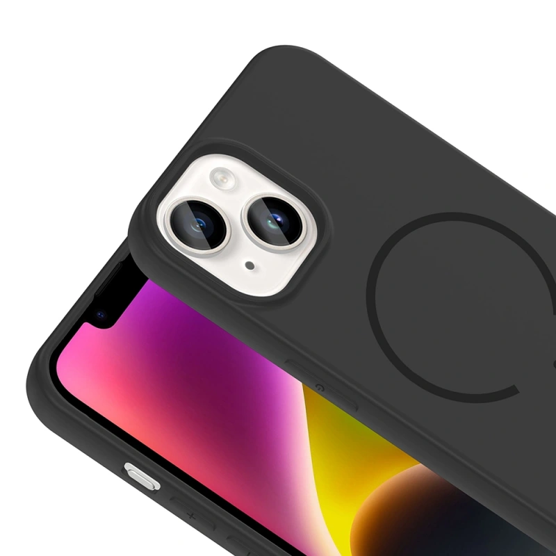 Apple iPhone 13 Kılıf M-safe Şarj Özellikli Zore Meta Kapak