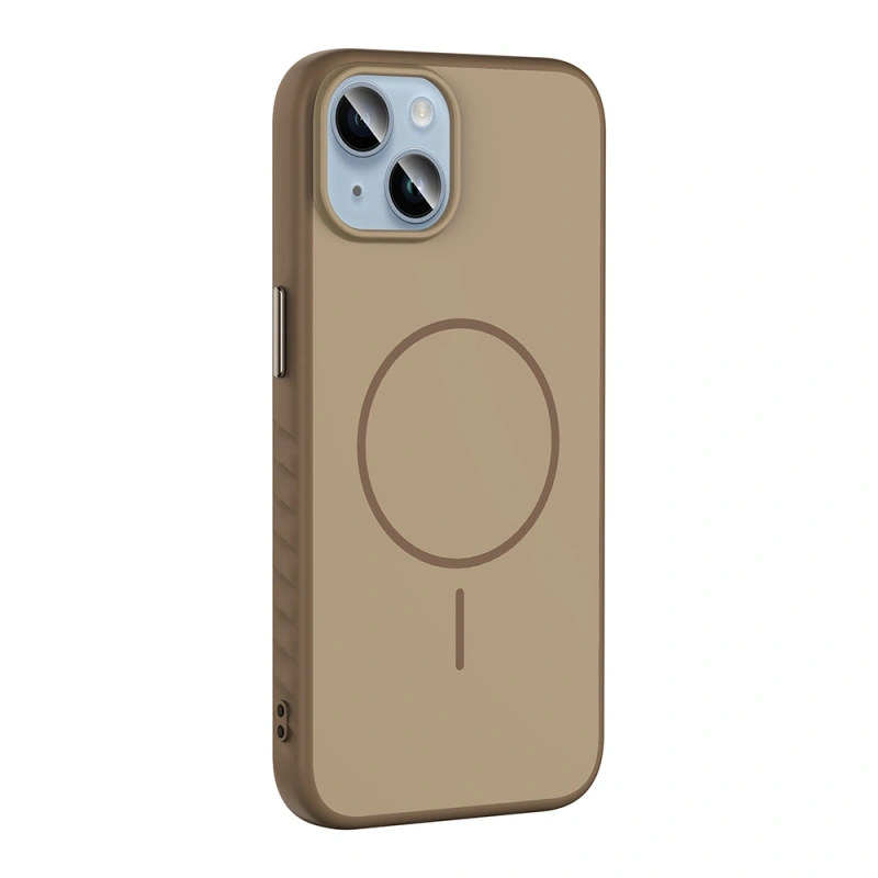 Apple iPhone 13 Kılıf M-safe Şarj Özellikli Zore Tea Kapak