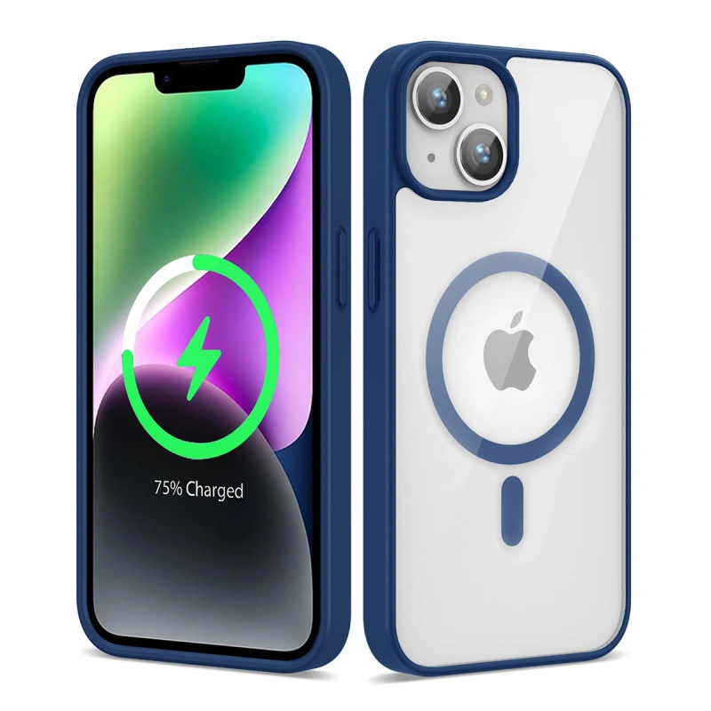 Apple iPhone 13 Kılıf M-safe Wireless Şarj Özellikli Silikon Zore Ege Kapak