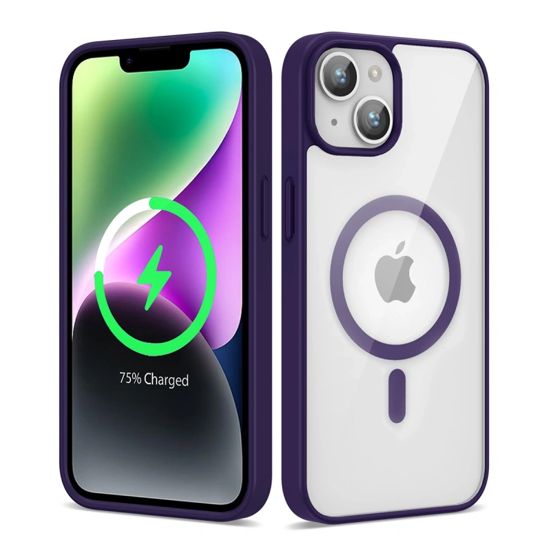 Apple iPhone 13 Kılıf M-safe Wireless Şarj Özellikli Silikon Zore Ege Kapak