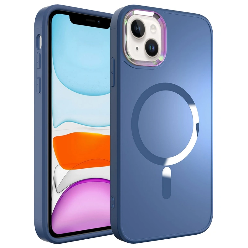 Apple iPhone 13 Kılıf M-safe Wireless Şarj Özellikli Zore Stil Kapak