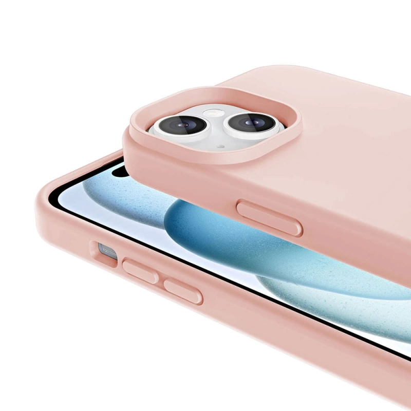 Apple iPhone 13 Kılıf M-safe Şarj Özellikli Sıvı Teknolojili Silinebilir Sert Zore Kivi Kapak