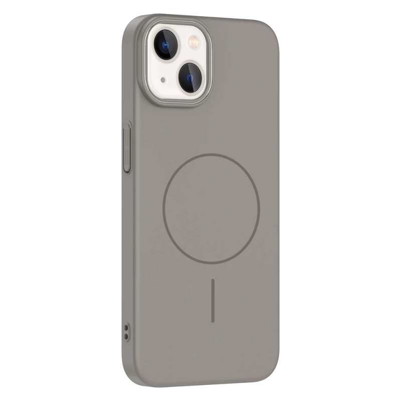 Apple iPhone 13 Kılıf M-safe Şarj Özellikli Zore Ruby Sert Kapak