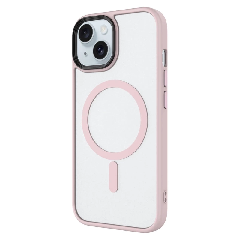 Apple iPhone 13 Kılıf Mat Arka Yüzey Wireless Şarj Özellikli Zore Flet M-safe Kapak