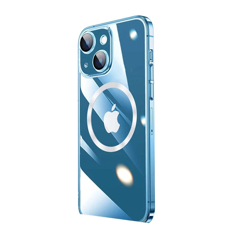 Apple iPhone 13 Kılıf Wireless Şarj Özellikli Sert PC Zore Riksos M-safe Kapak
