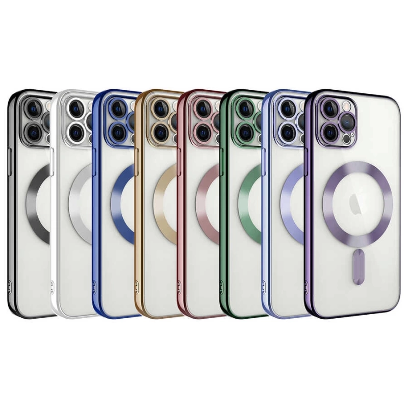 Apple iPhone 13 Pro Kılıf Kamera Korumalı M-safe Wireless Şarj Özellikli Zore Demre Kapak