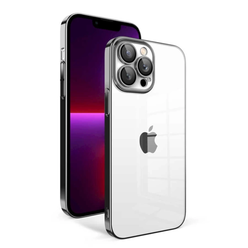 Apple iPhone 13 Pro Kılıf Kamera Korumalı Renkli Çerçeveli Zore Garaj Kapak