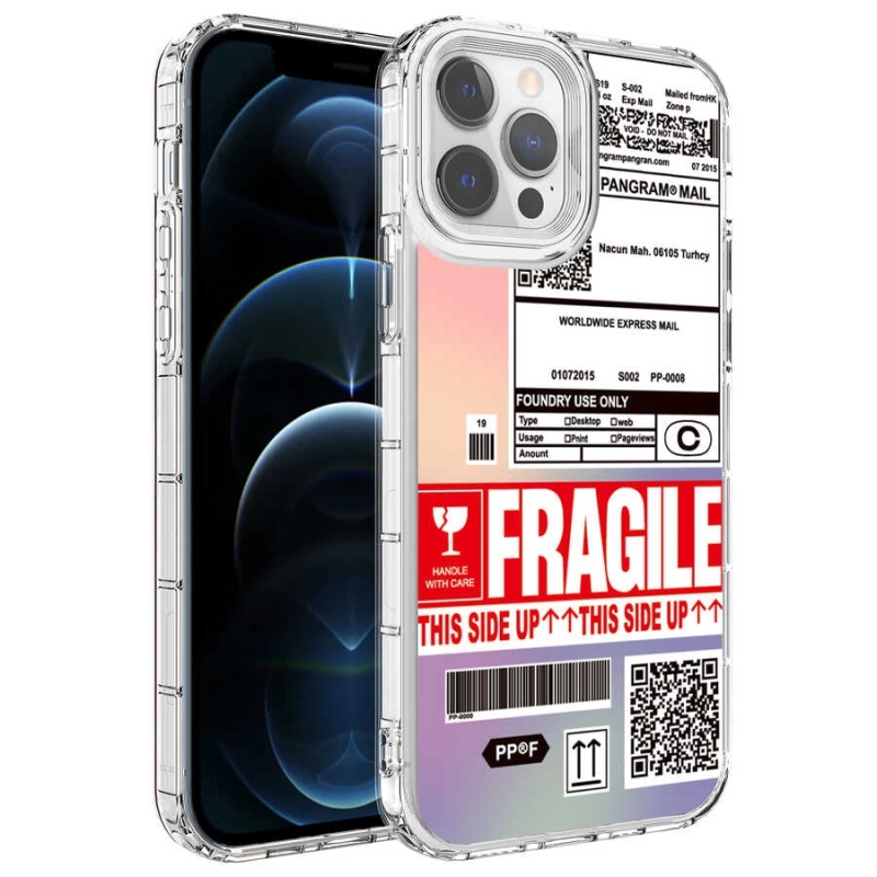Apple iPhone 13 Pro Kılıf Kamera Korumalı Renkli Desenli Sert Silikon Zore Korn Kapak
