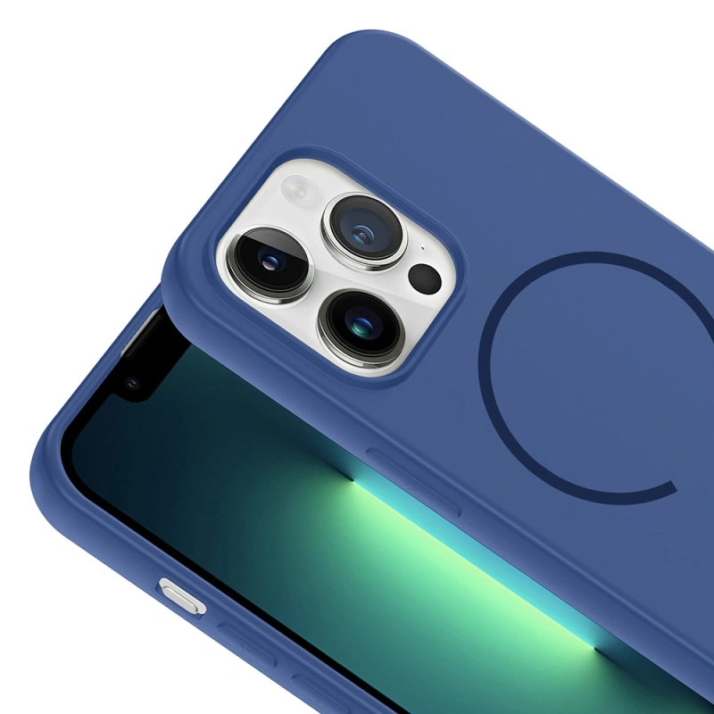 Apple iPhone 13 Pro Kılıf M-safe Şarj Özellikli Zore Meta Kapak