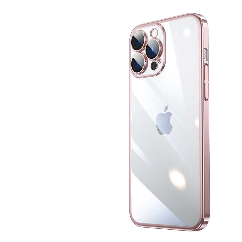 Apple iPhone 13 Pro Kılıf Sert PC Renkli Çerçeveli Zore Riksos Kapak