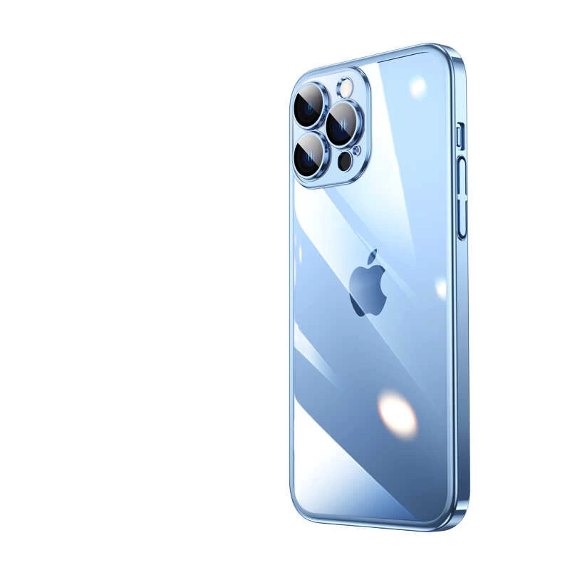 Apple iPhone 13 Pro Kılıf Sert PC Renkli Çerçeveli Zore Riksos Kapak