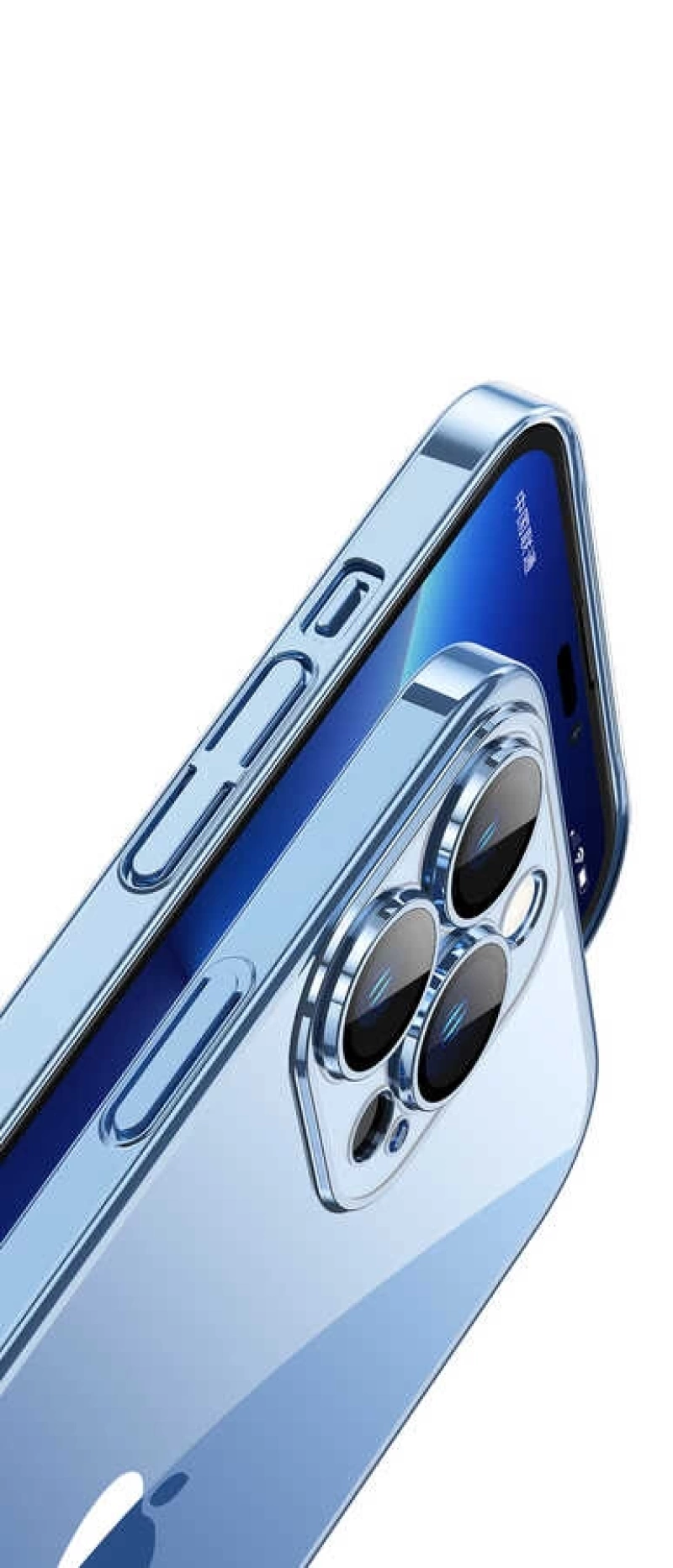 Apple iPhone 13 Pro Kılıf Sert PC Renkli Çerçeveli Zore Riksos Kapak