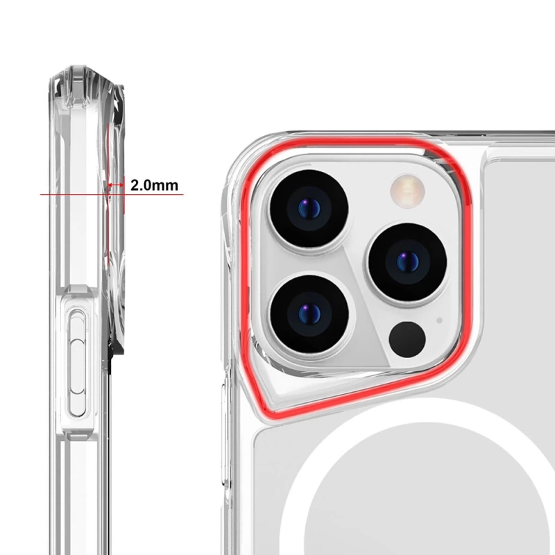 Apple iPhone 13 Pro Kılıf Zore M-safe Şarj Özellikli T-Max M-safe Kapak