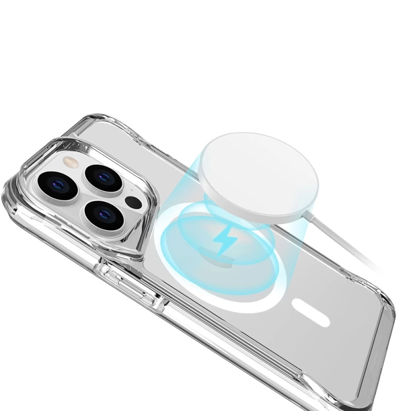 Apple iPhone 13 Pro Kılıf Zore M-safe Şarj Özellikli T-Max M-safe Kapak