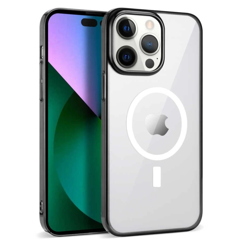 Apple iPhone 13 Pro Kılıf Zore Wireless Şarj Özellikli Pixel M-safe Kapak