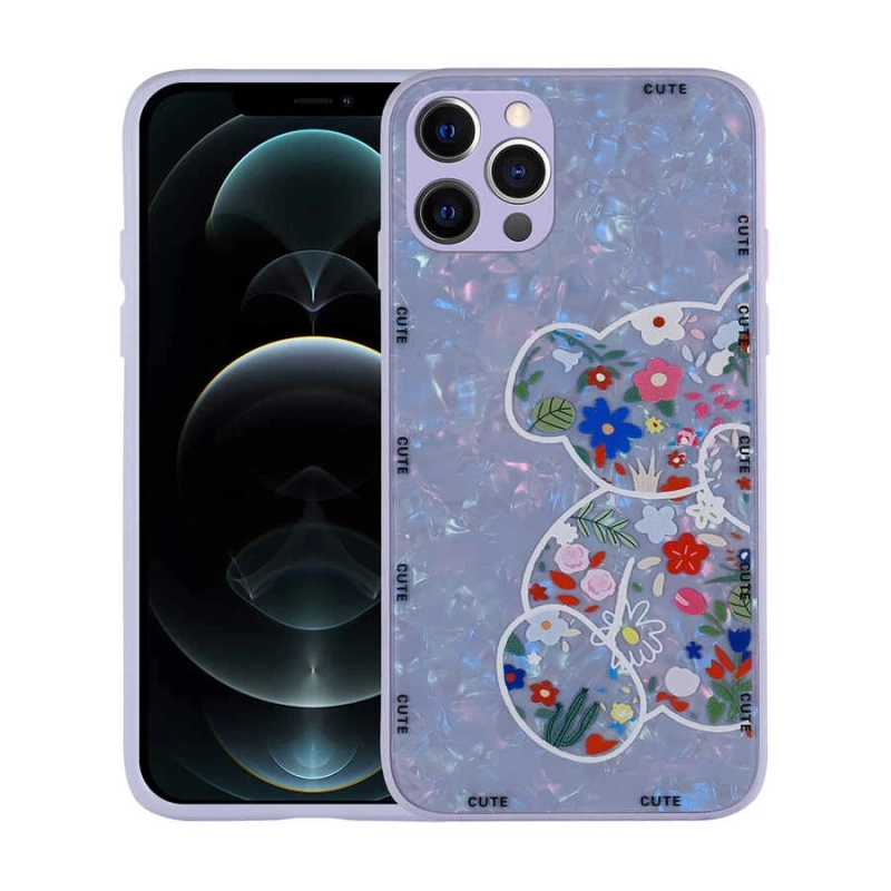 Apple iPhone 13 Pro Max Kılıf Desenli Sert Silikon Zore Mumila Kapak