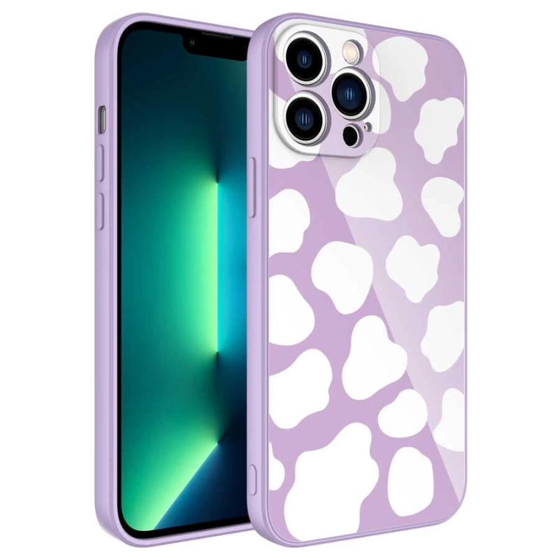 Apple iPhone 13 Pro Max Kılıf Kamera Korumalı Desenli Sert Silikon Zore Epoksi Kapak