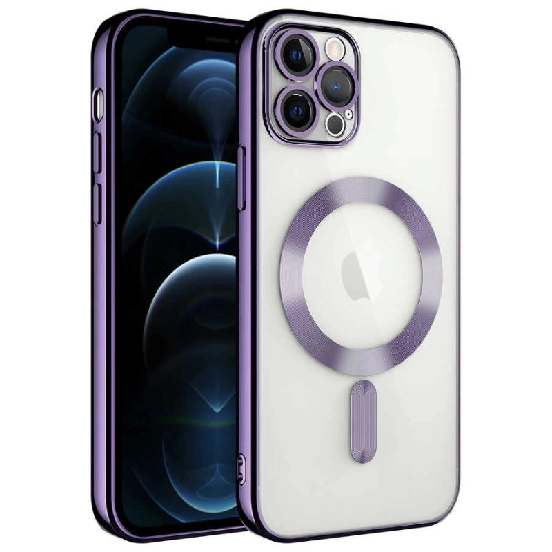 Apple iPhone 13 Pro Max Kılıf Kamera Korumalı M-safe Wireless Şarj Özellikli Zore Demre Kapak