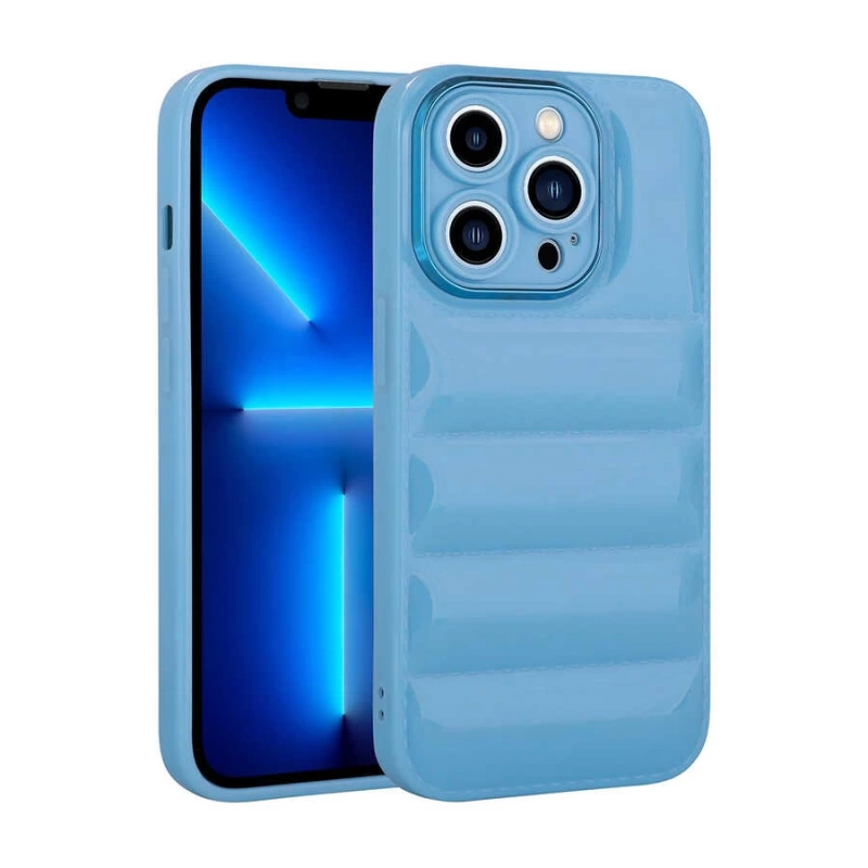 Apple iPhone 13 Pro Max Kılıf Kamera Korumalı Parlak Airbagli Zore Galya Kapak