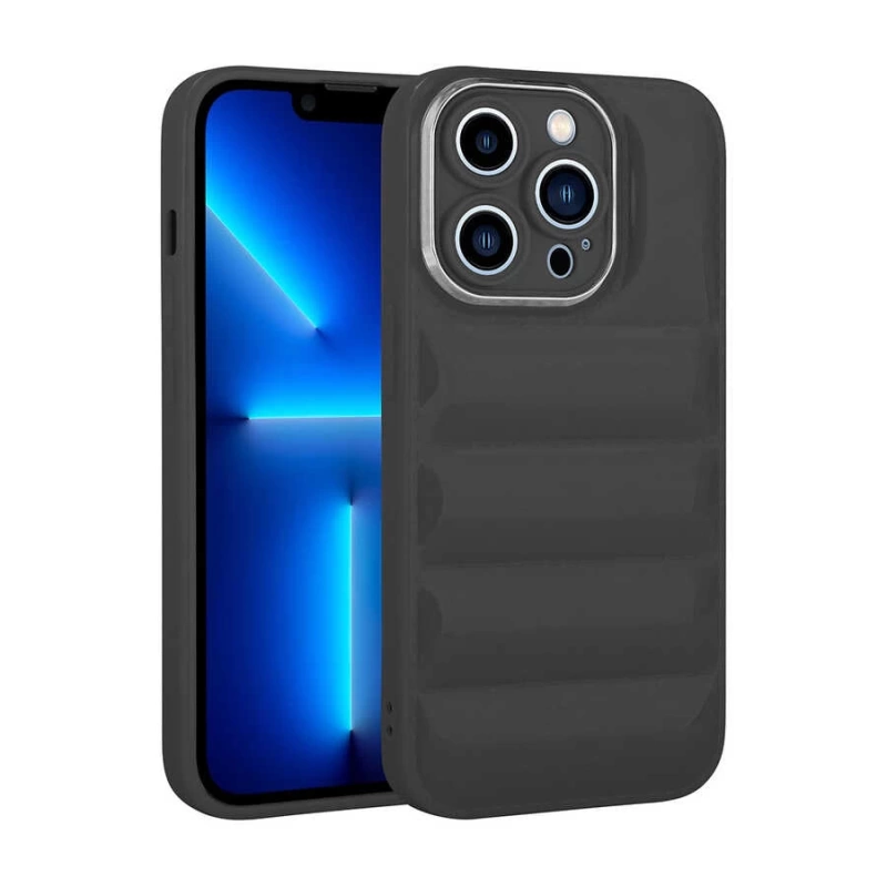 Apple iPhone 13 Pro Max Kılıf Kamera Korumalı Parlak Airbagli Zore Galya Kapak