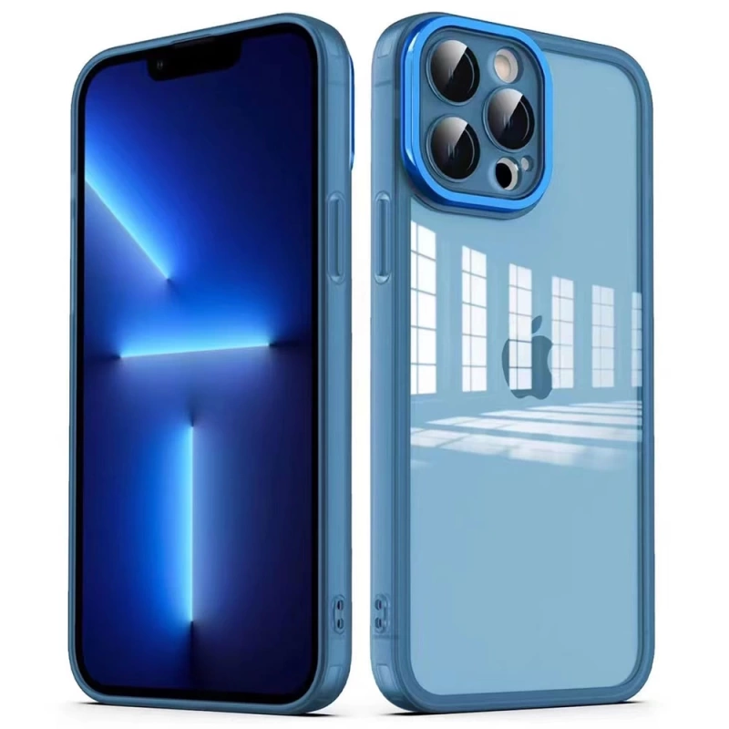 Apple iPhone 13 Pro Max Kılıf Kamera Korumalı Transparan Zore Post Kapak