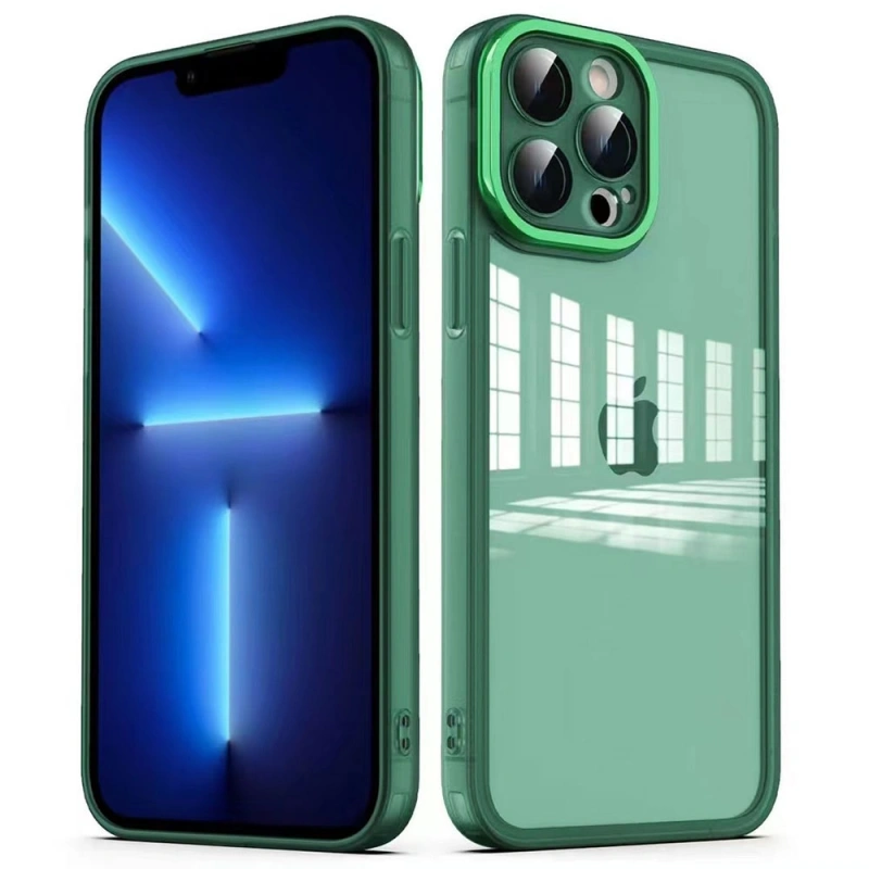 Apple iPhone 13 Pro Max Kılıf Kamera Korumalı Transparan Zore Post Kapak