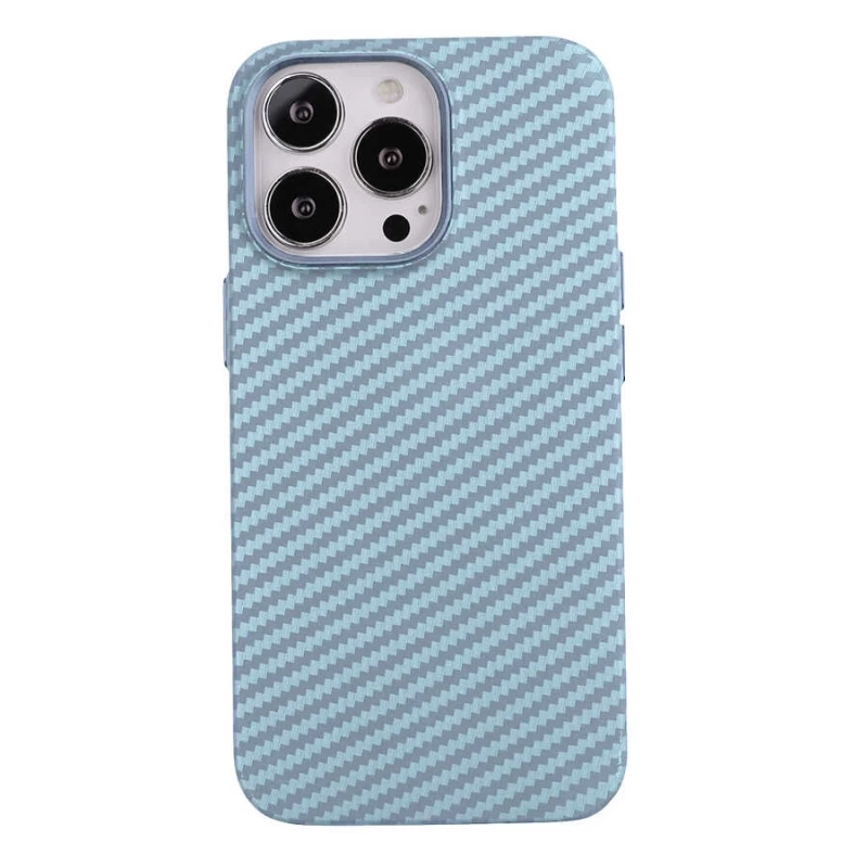 Apple iPhone 13 Pro Max Kılıf Karbon Fiber Tasarımlı Zore Karbono Kapak