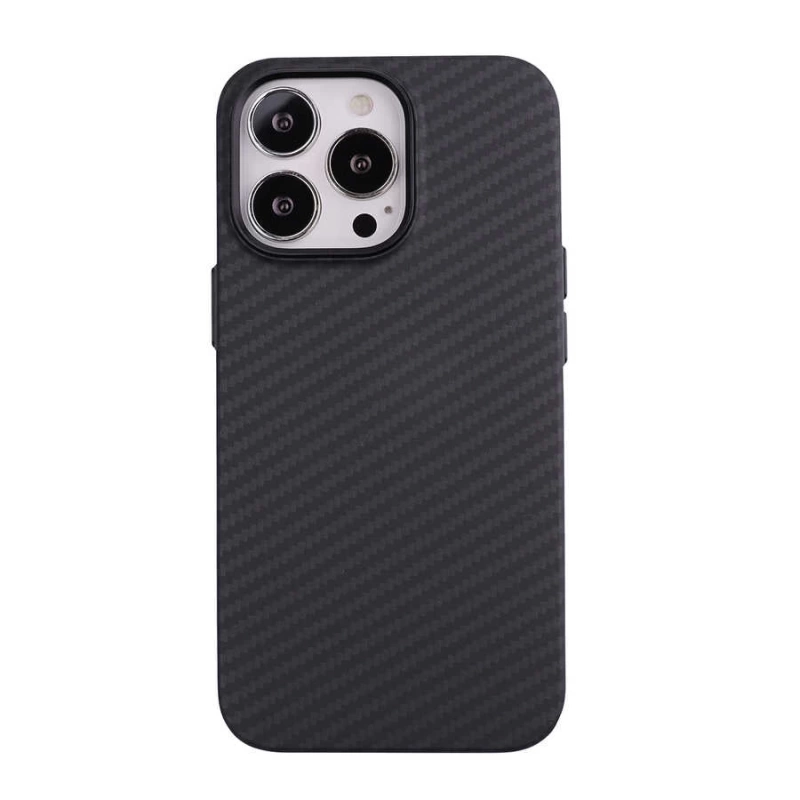 Apple iPhone 13 Pro Max Kılıf Karbon Fiber Tasarımlı Zore Karbono Kapak