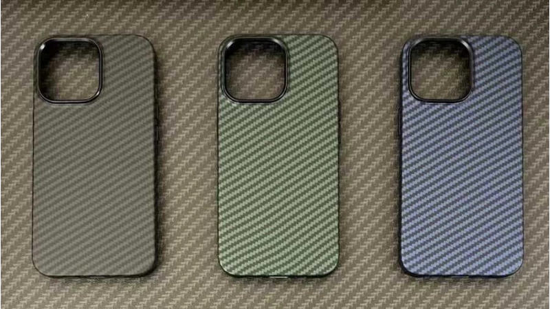 Apple iPhone 13 Pro Max Kılıf Karbon Fiber Tasarımlı Zore Karbono Kapak