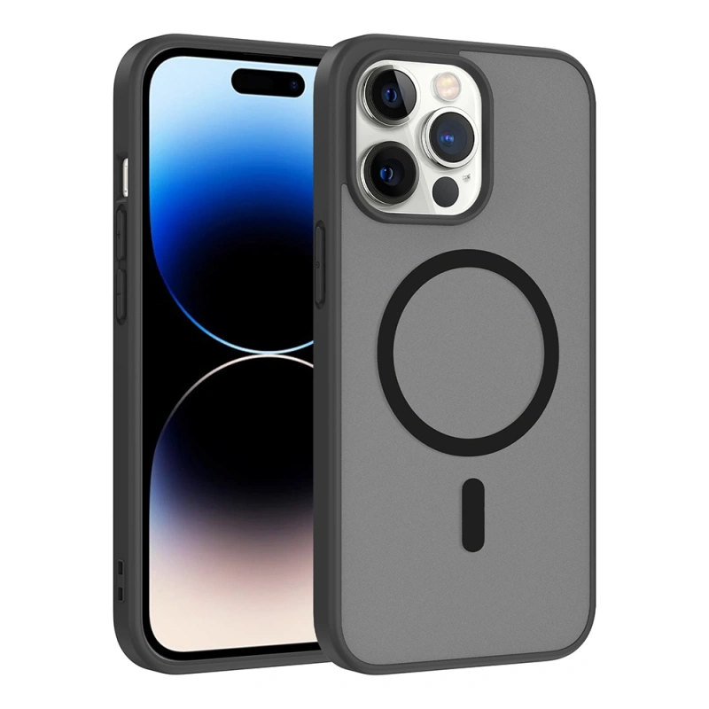 Apple iPhone 13 Pro Max Kılıf M-safe Şarj Özellikli Zore Babet Kapak