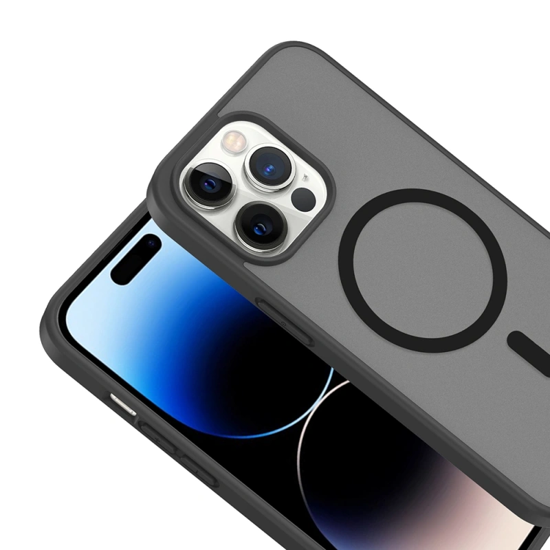 Apple iPhone 13 Pro Max Kılıf M-safe Şarj Özellikli Zore Babet Kapak