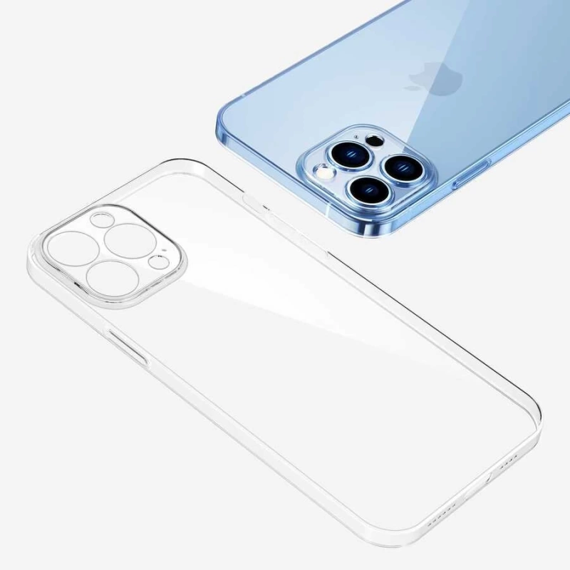Apple iPhone 13 Pro Max Kılıf Şeffaf Sert PC Zore Vayt Kapak