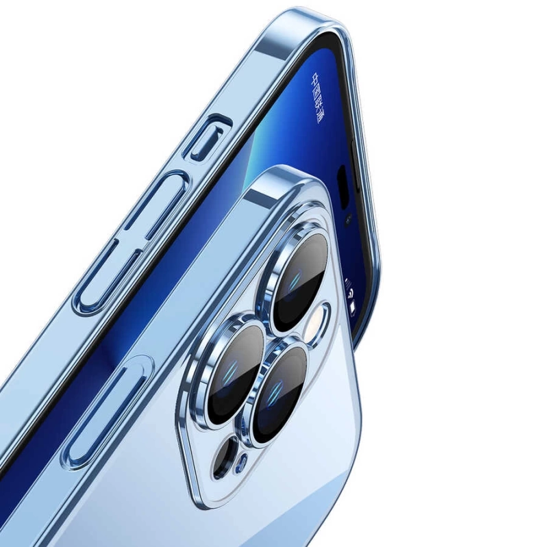 Apple iPhone 13 Pro Max Kılıf Sert PC Renkli Çerçeveli Zore Riksos Kapak