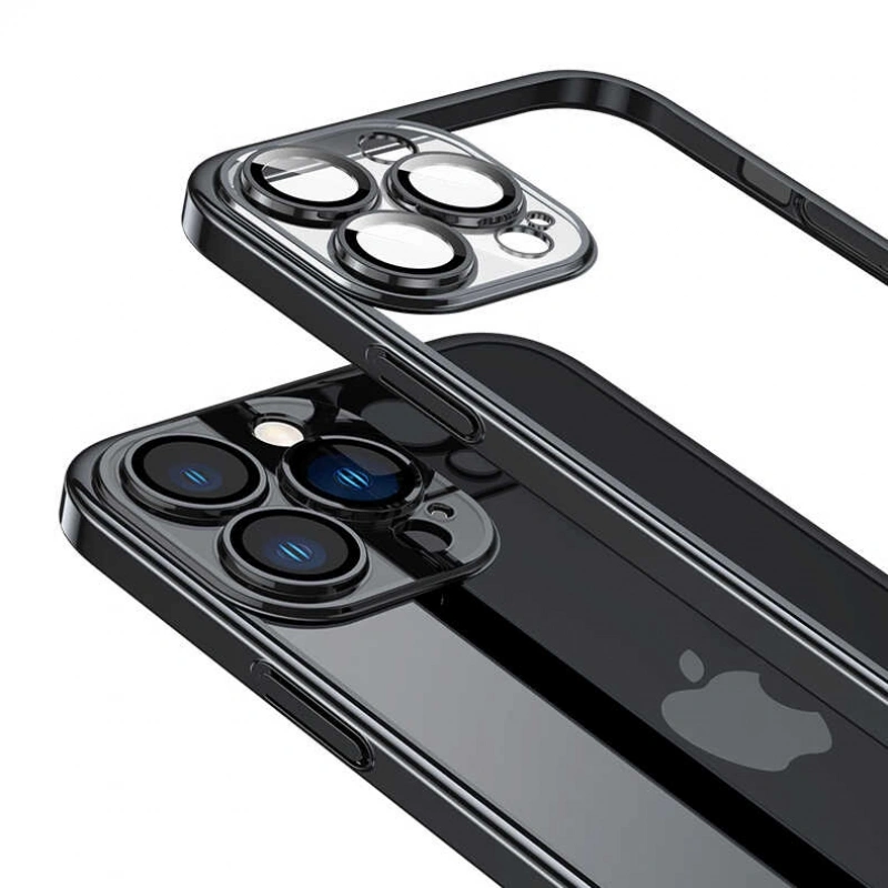 Apple iPhone 13 Pro Max Kılıf Sert PC Renkli Çerçeveli Zore Riksos Kapak