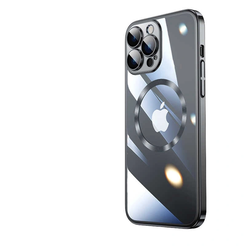 Apple iPhone 13 Pro Max Kılıf Wireless Şarj Özellikli Sert PC Zore Riksos M-safe Kapak