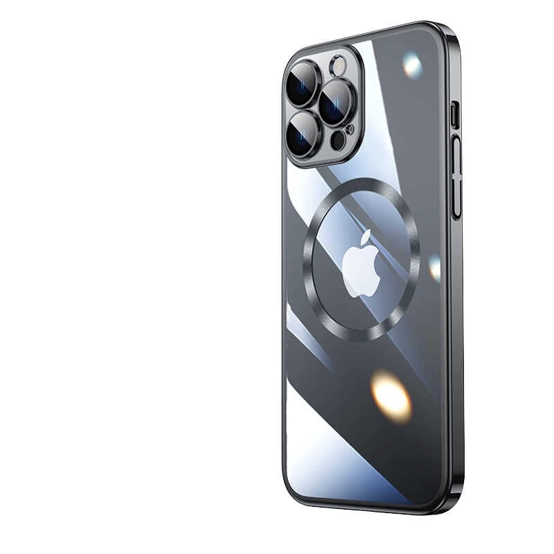 Apple iPhone 13 Pro Max Kılıf Wireless Şarj Özellikli Sert PC Zore Riksos M-safe Kapak