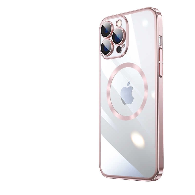 Apple iPhone 13 Pro Max Kılıf Wireless Şarj Özellikli Sert PC Zore Riksos M-safe Kapak