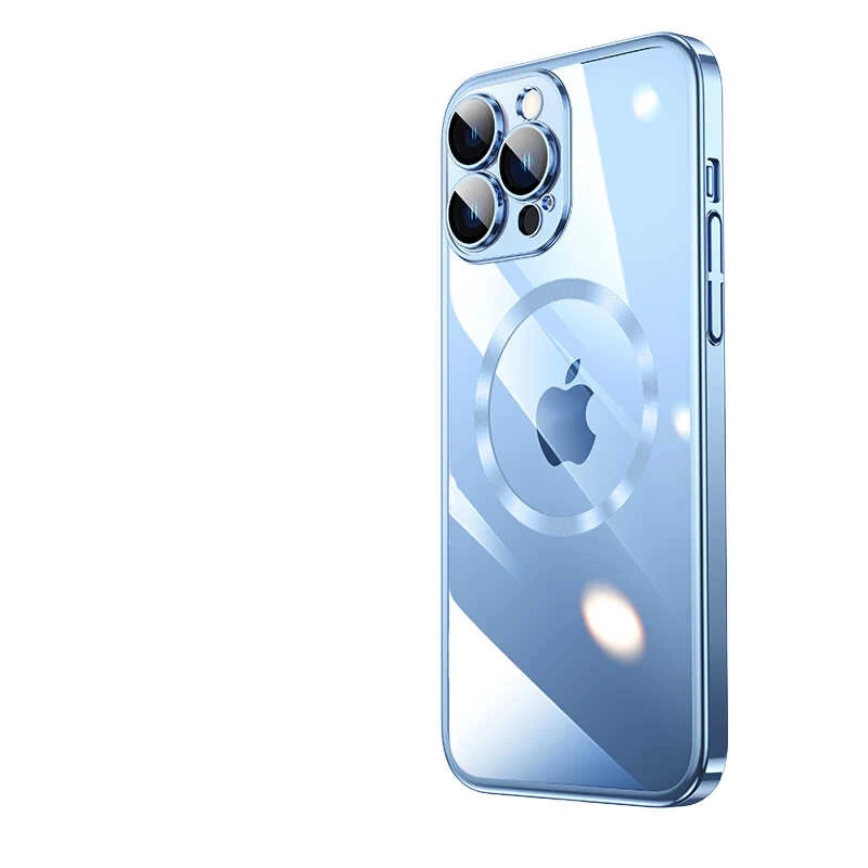 Apple iPhone 13 Pro Max Kılıf Wireless Şarj Özellikli Sert PC Zore Riksos M-safe Kapak