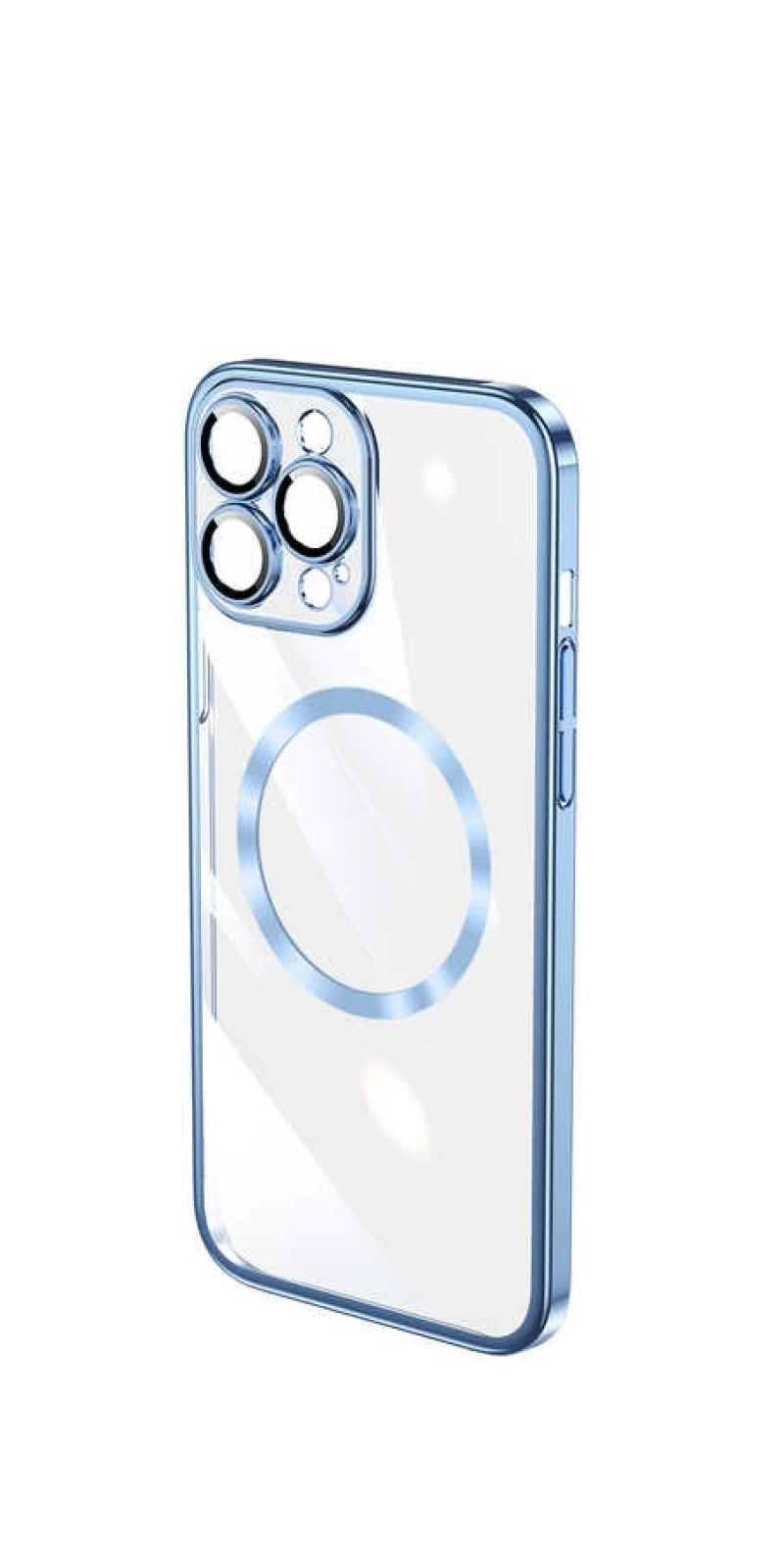 Apple iPhone 13 Pro Max Kılıf Wireless Şarj Özellikli Sert PC Zore Riksos M-safe Kapak
