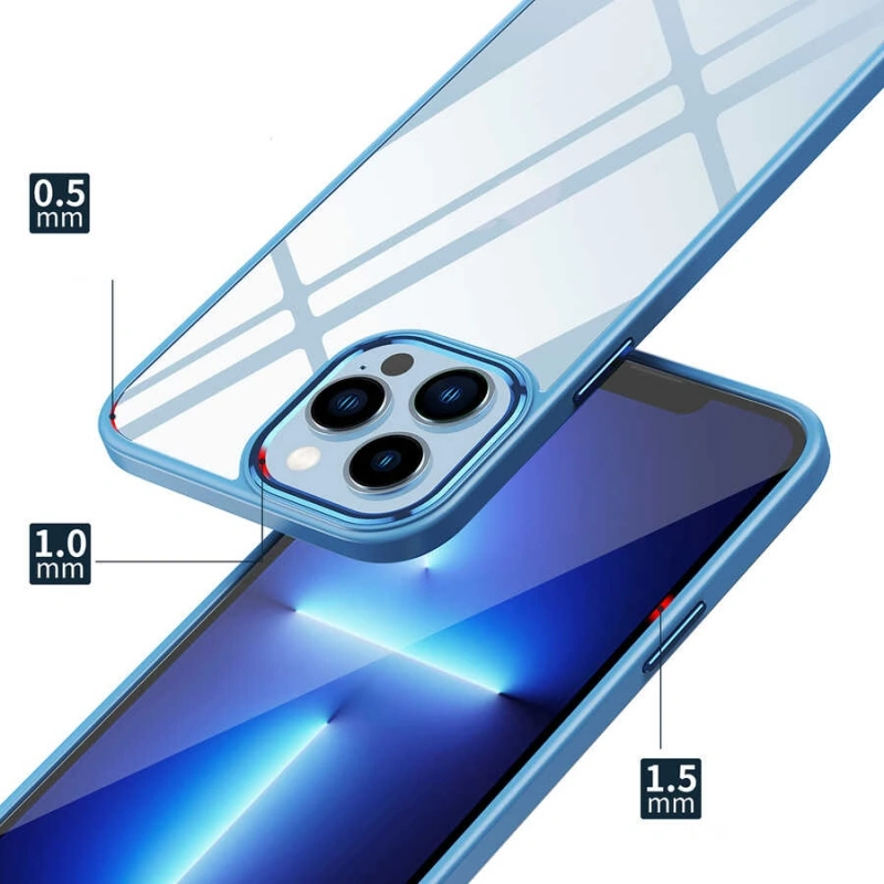 Apple iPhone 13 Pro Max Kılıf Zore Krom Kapak