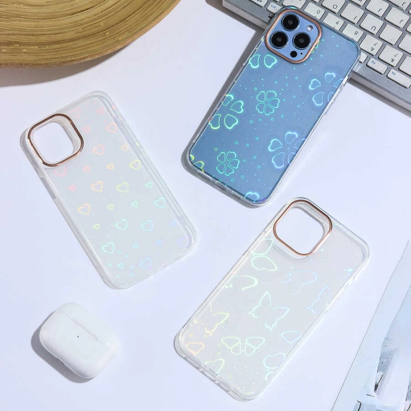 Apple iPhone 13 Pro Max Kılıf Zore Sidney Desenli Sert Kapak