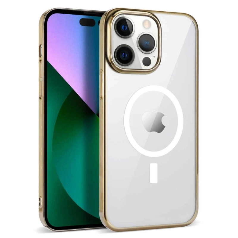 Apple iPhone 13 Pro Max Kılıf Zore Wireless Şarj Özellikli Pixel M-safe Kapak