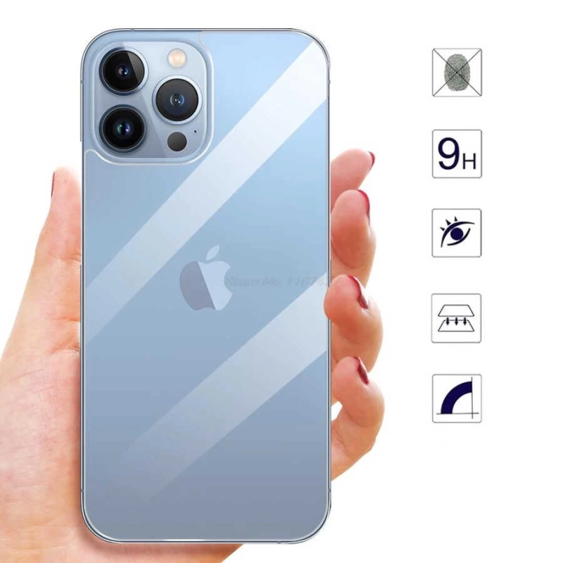 Apple iPhone 13 Pro Zore Back Maxi Glass Temperli Cam Arka Koruyucu