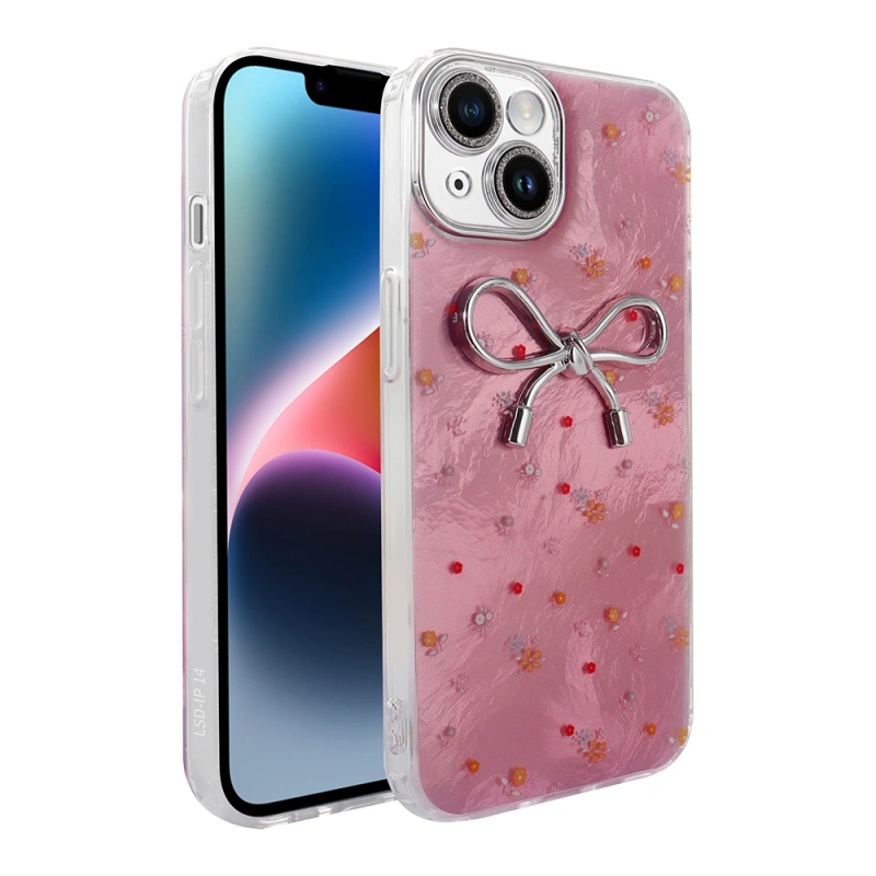 Apple iPhone 14 Kılıf Kamera Korumalı Figürlü Zore Ponti Silikon Kapak
