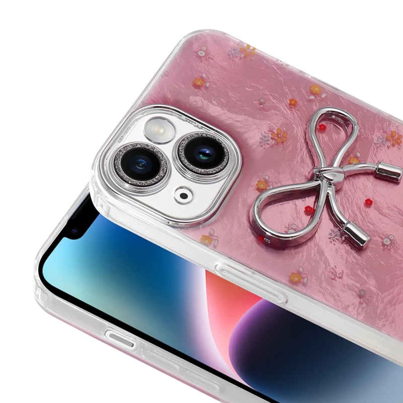 Apple iPhone 14 Kılıf Kamera Korumalı Figürlü Zore Ponti Silikon Kapak