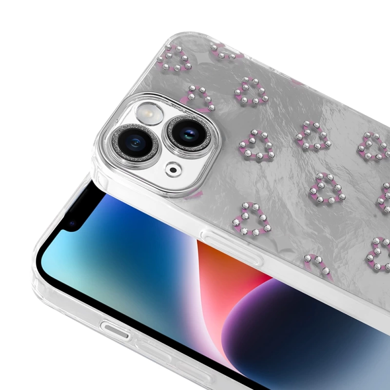 Apple iPhone 14 Kılıf Kamera Korumalı Figürlü Zore Ponti Silikon Kapak